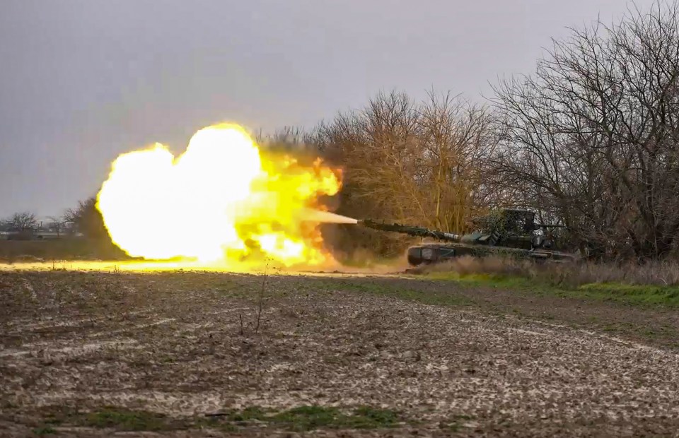 Russia released video today of its tanks of exercise