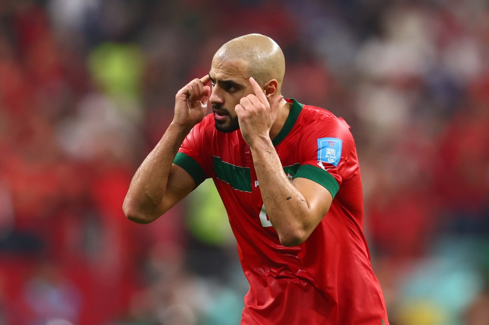 Sofyan Amrabat starred at the World Cup for Morocco