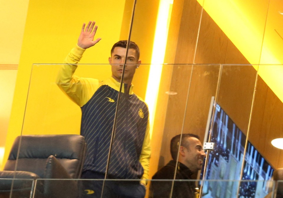 Cristiano Ronaldo watched Al Nassr take on Al-Ta'ee from the stands