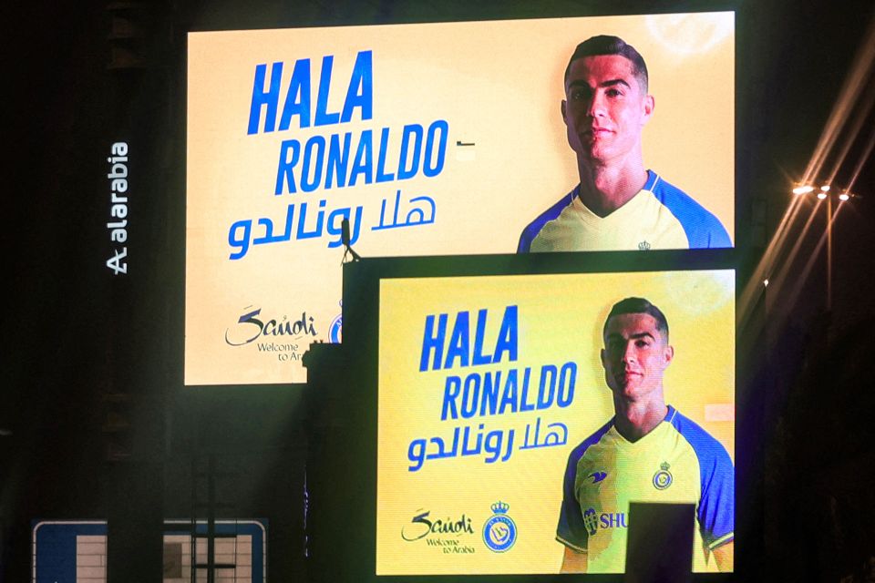 Billboards across Riyadh have been used to welcome Ronaldo to Al-Nassr