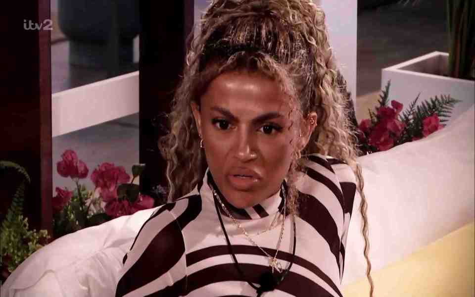 Love Island's Olivia and Zara clash during tonight's episode