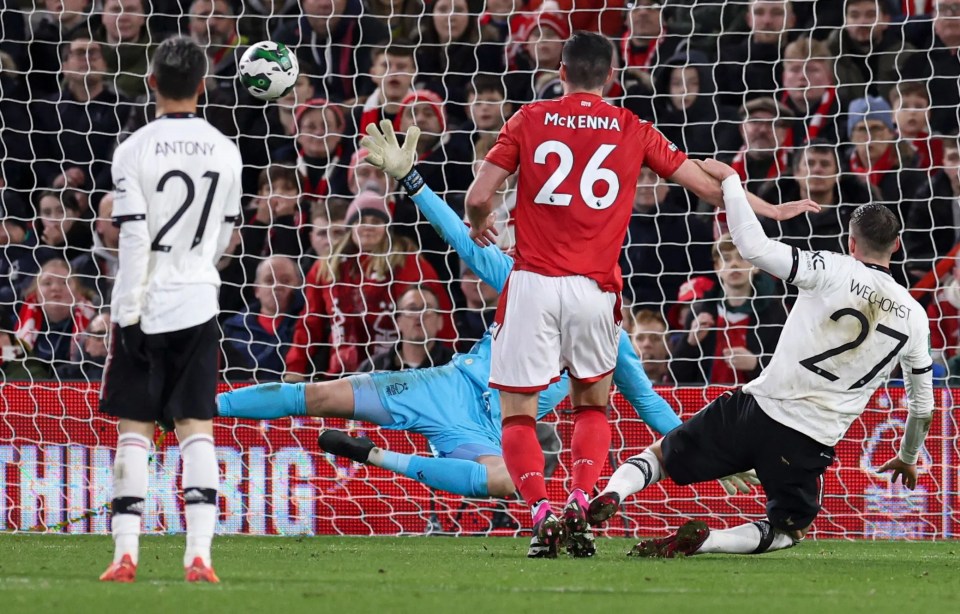 Wout Weghorst turned in his first Red Devils goal