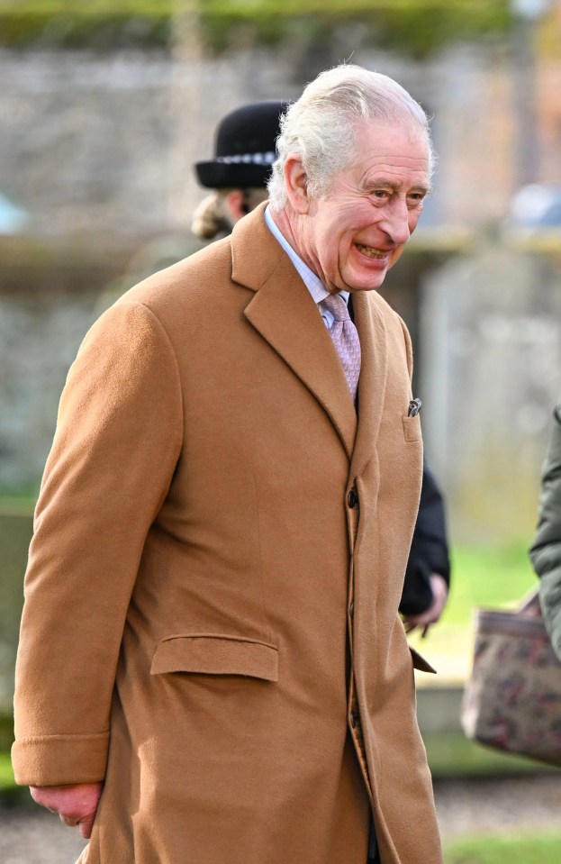 King Charles pictured smiling just hours before his son's ITV interview