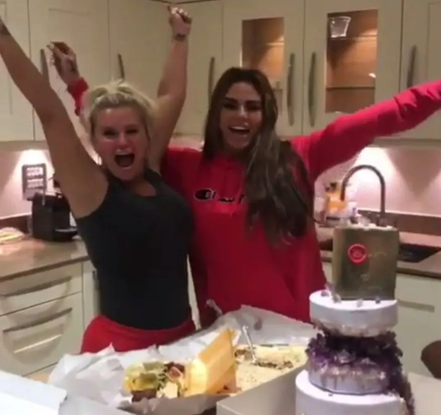 Katie Price and Kerry Katona as friends