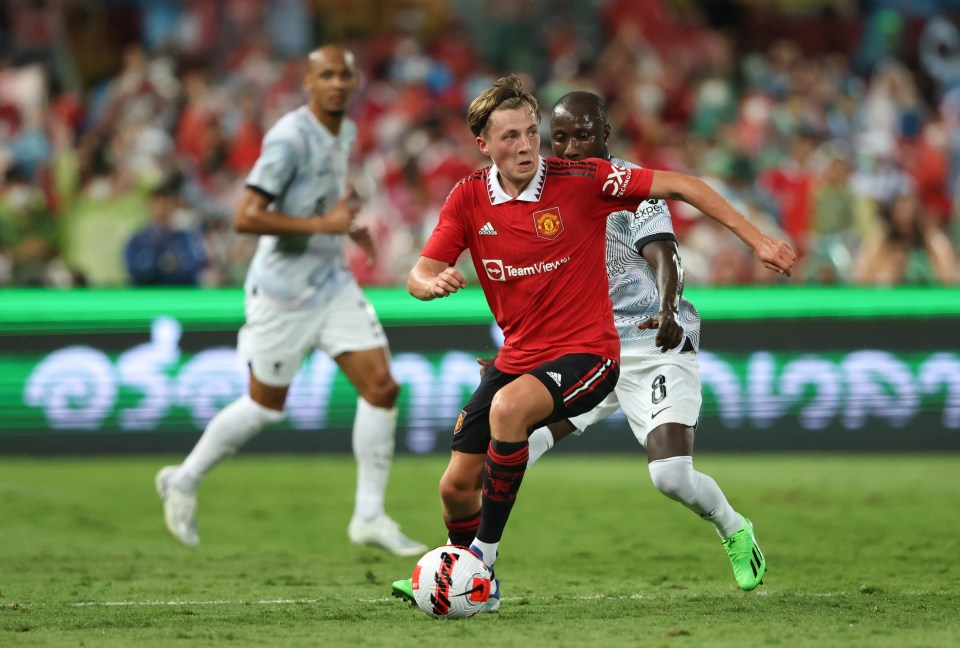 Charlie Savage featured for United during pre-season