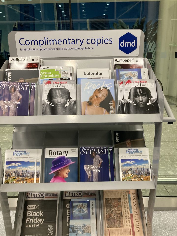 Did you know lots of airports have free magazines?