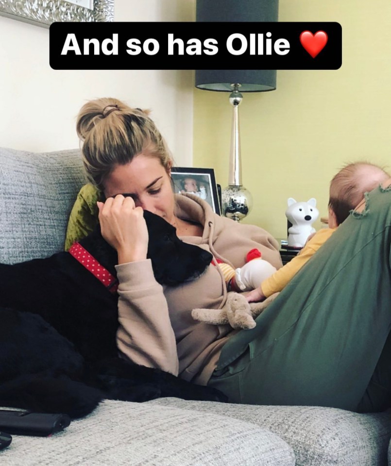 The former Hollyoaks actress admitted she has let the dogs be around her child from a young age