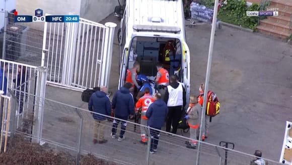 N’Diaye was taken to the hospital following the injury