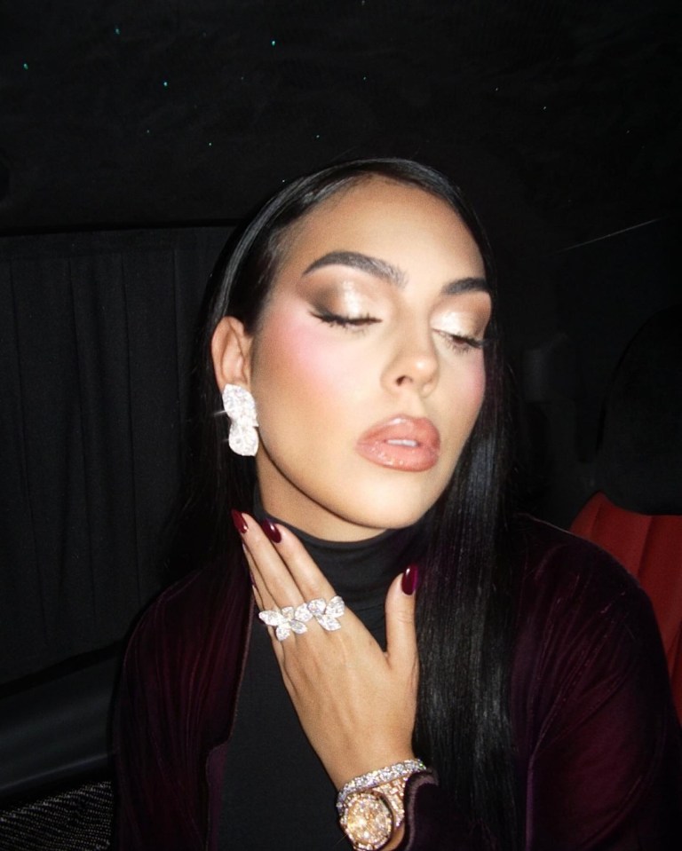 Georgina Rodriguez shows off her sparkling jewellery