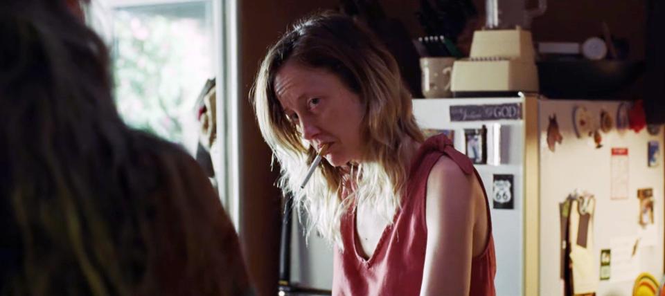 Oscar-nominee Andrea Riseborough in her new movie, To Leslie