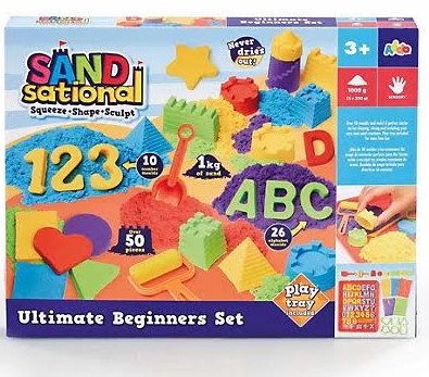 The Sandsational beginners’ sand set is a good way to keep young minds entertained over winter