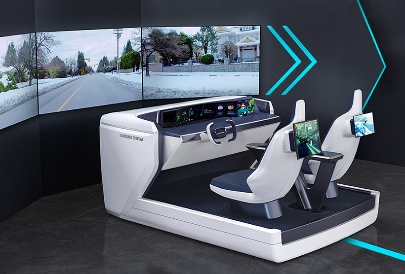 Samsung Display's 'New Digital Cockpit' targeting the self-driving vehicle