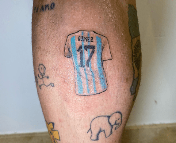 The forward also got an image of his Argentina shirt and number