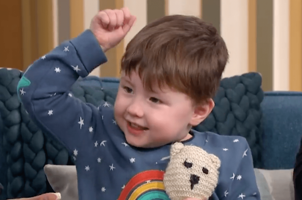 Four-year-old Teddy stole the show