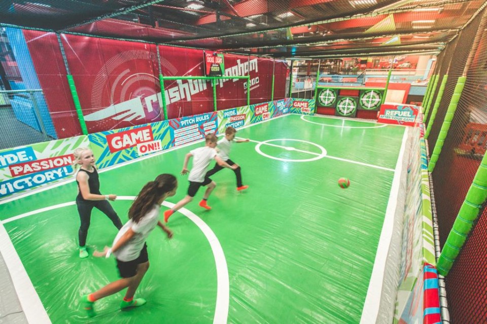 Simon’s company supplies kids’ venues, sports facilities and other locations with interactive fitness games