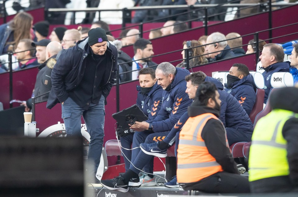 Lamparrd said an emotional goodbye to his backroom staff after the West Ham defeat