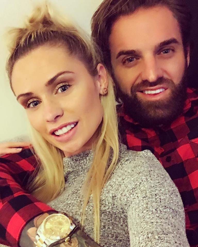 Aaron Chalmers and Talia Oatway in happier days