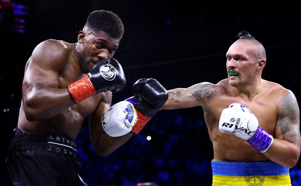 Anthony Joshua was beaten by Oleksandr Usyk for a second time in August