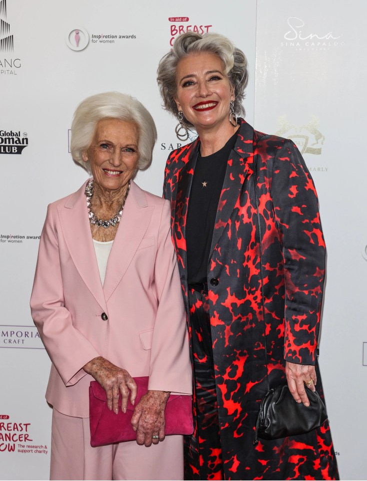 Lauren was at the star-studded event with Mary Berry and Emma Thompson