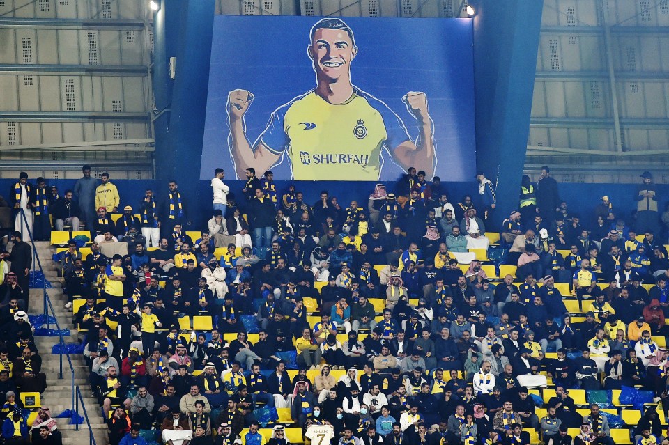 Ronaldo was given a hero's welcome at Mrsool Park