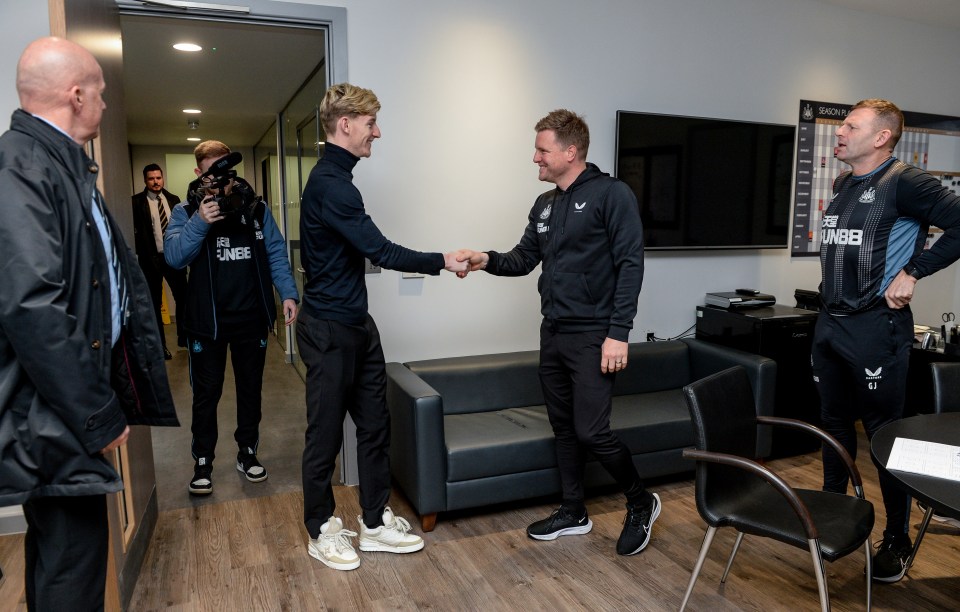 The Newcastle newbie has already met his new manager Eddie Howe