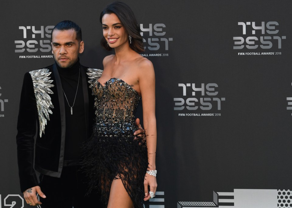 Alves with his Tenerife-born wife Joana Sanz