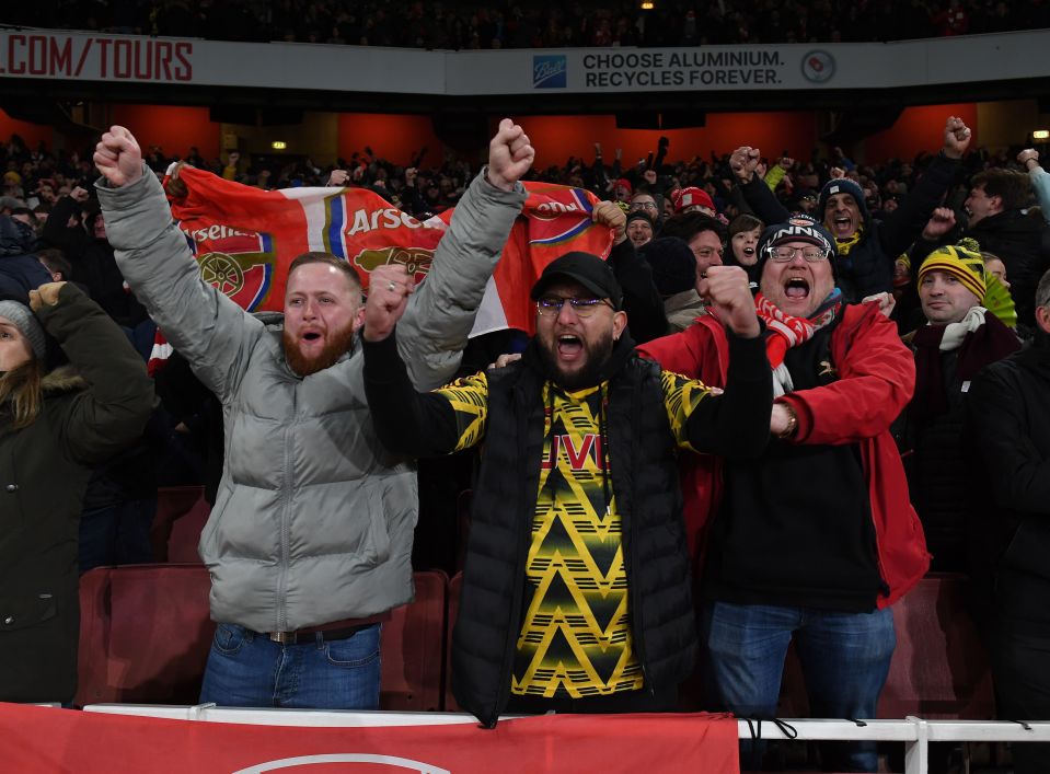 Gunners supporters have enjoyed backing their team this year