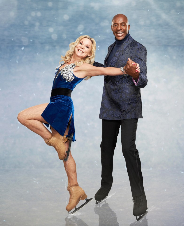 Alexandra Schauman and John Fashanu posed together