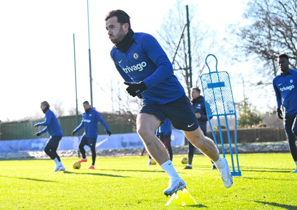 Ben Chilwell has returned to Chelsea training after two months out