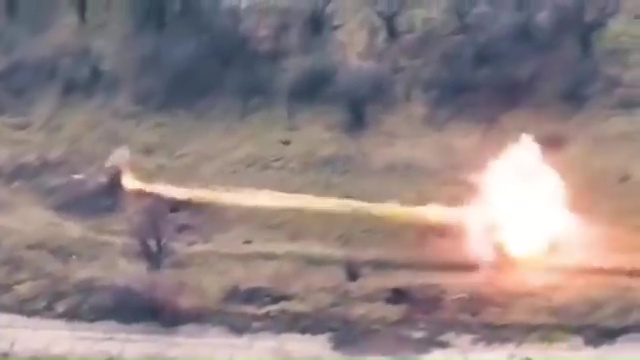 The white heat of the explosion was seen on video