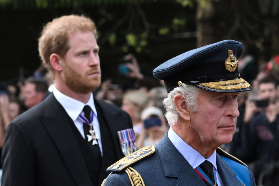 Harry has reportedly been written out of the script for dad King Charles' Coronation