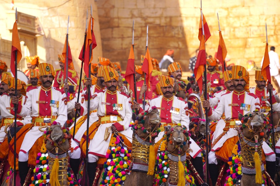 Camels are a big part of the culture in Rajasthan, like at this festival in Jaisalmer