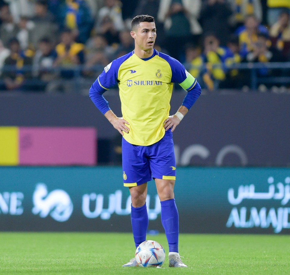 Cristiano Ronaldo struggled during his first competitive start for Al-Nassr