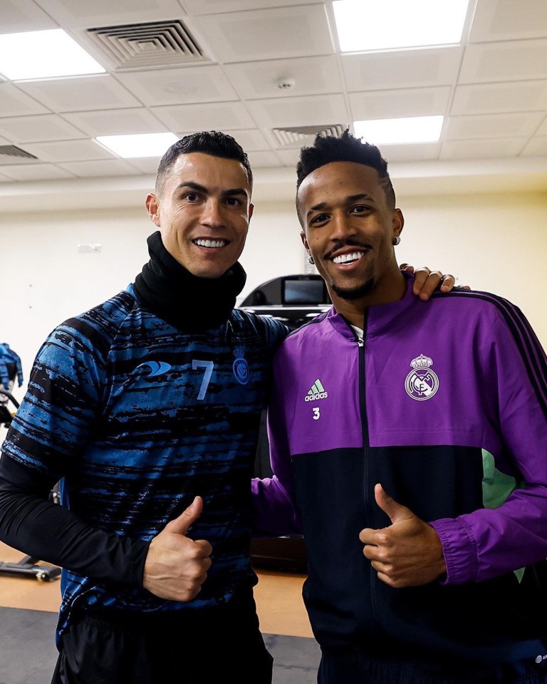 Eder Militao only joined Real in 2019, a year after Ronaldo left for Juventus, but was still delighted to meet the icon