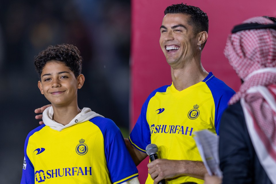 The star's son Cristiano Jr. has already started training in Saudi Arabia