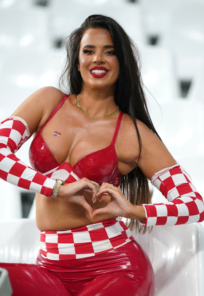 Ivana shot to fame with her stunning outfits at the World Cup