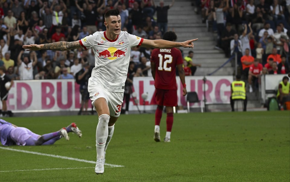 Red Bull Salzburg striker Benjamin Sesko is another target