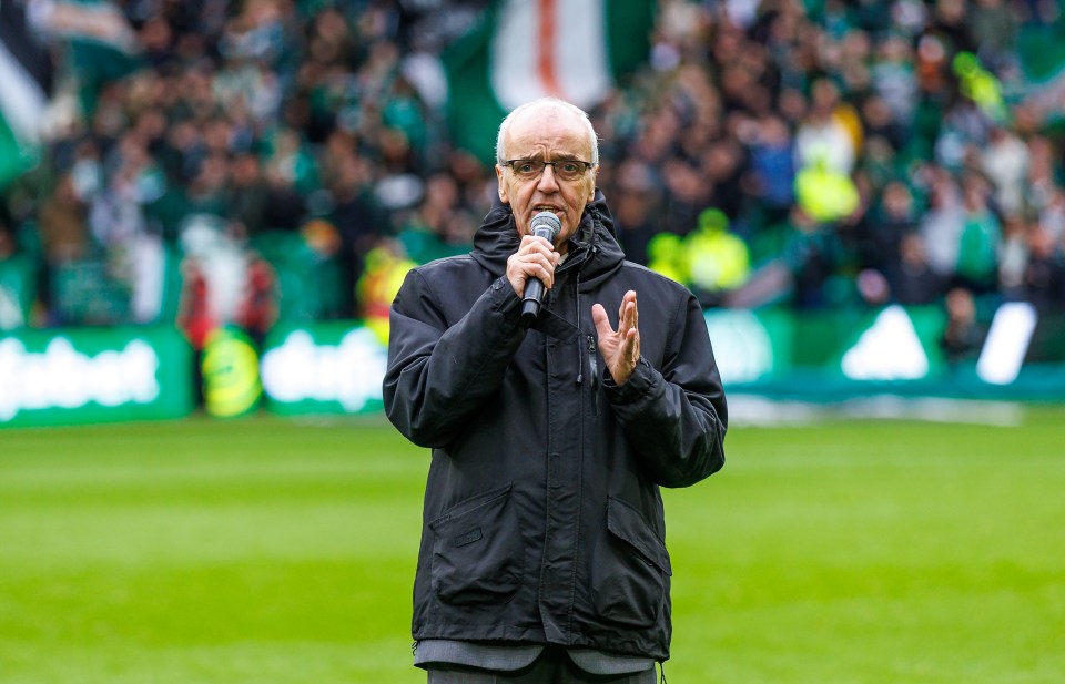 McGarvey received a rousing reception when he attended Celtic Park in October