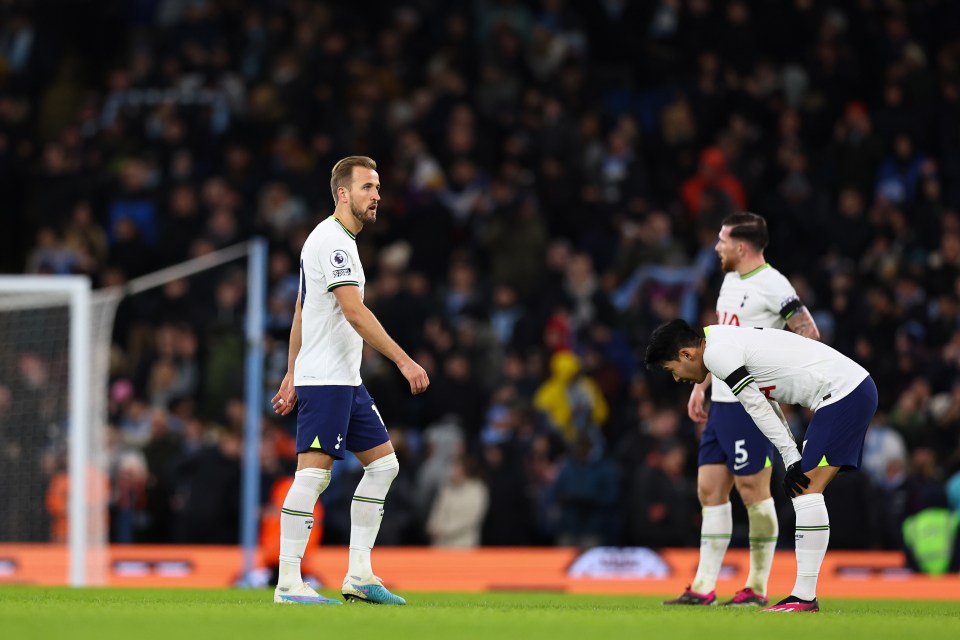 Tottenham surrendered a 2-0 lead against Manchester City