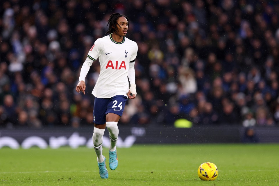 Djed Spence has played just five minutes in the Premier League for Tottenham