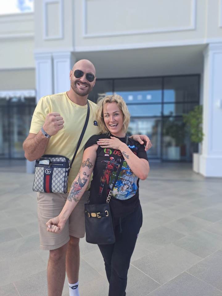 Anna meeting her hero Tyson Fury earlier this week