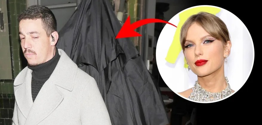 Taylor Swift in hiding as she left incognito under a hooded coat