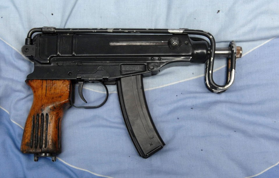 File picture of a Skorpion sub-machine gun - the same type of weapon allegedly used to murder Elle