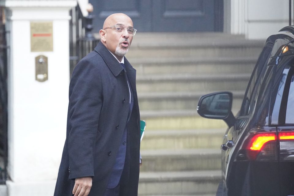 Former chancellor Nadhim Zahawi arrives at the Conservative Party head office in Westminster