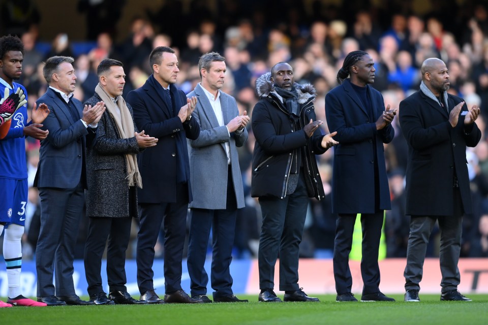 Chelsea legends paid their respects to former team-mate Vialli