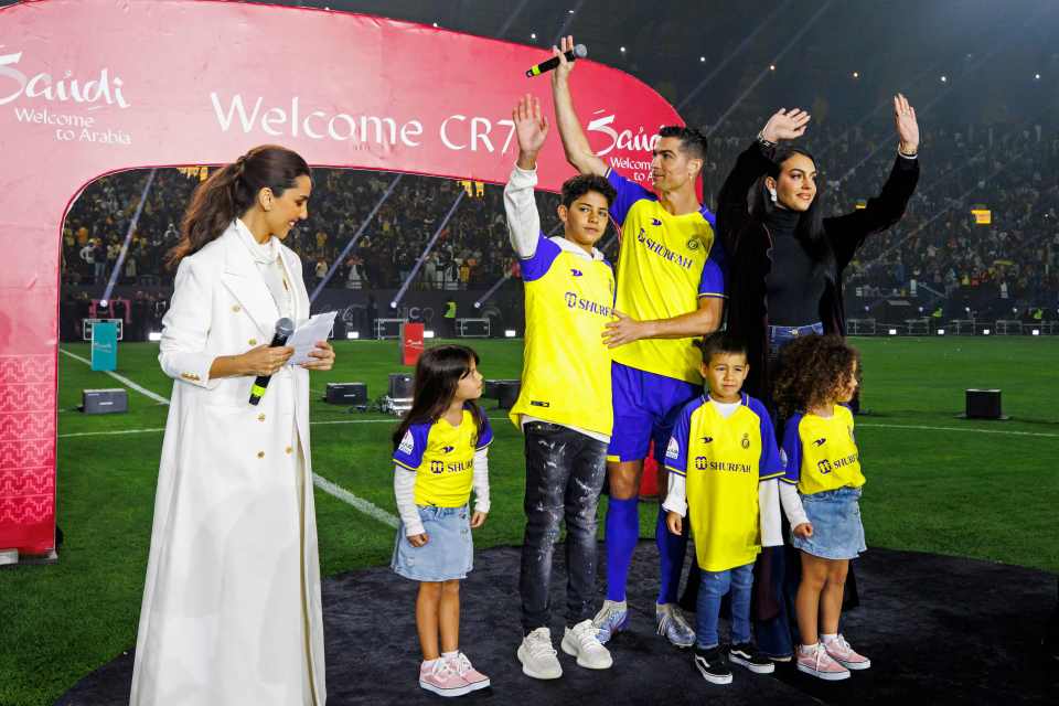 Ronaldo and his family were recently introduced to Al-Nassr fans