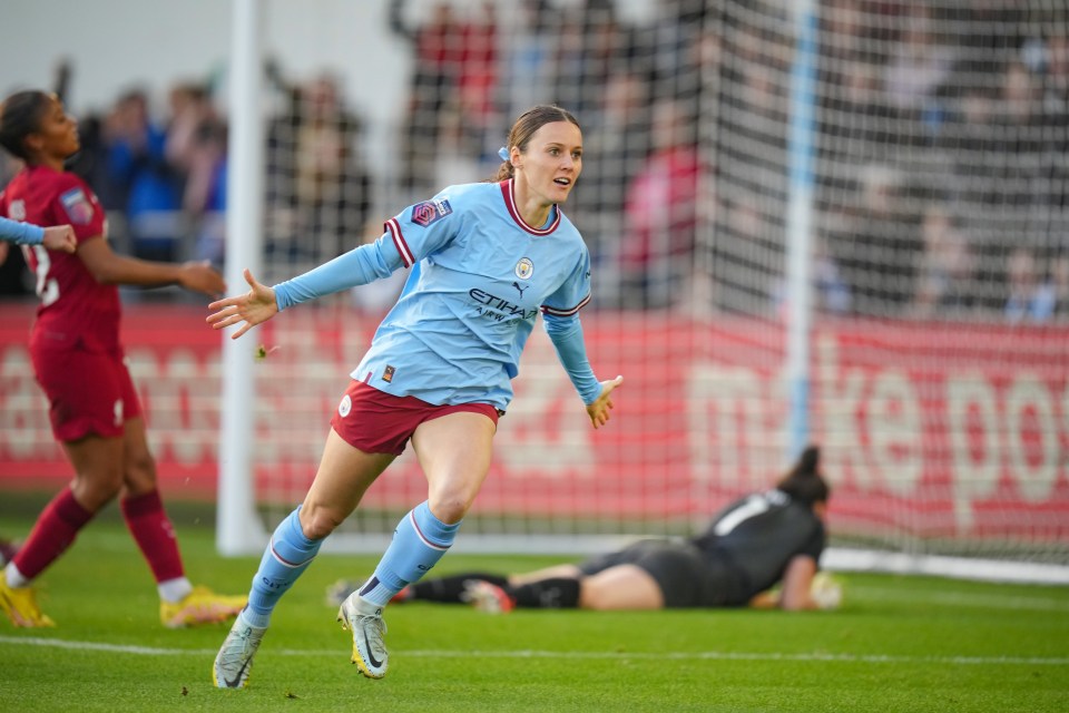 The Australia forward has played in seven WSL games for Man City so far this term