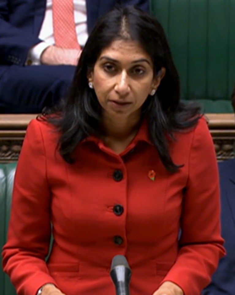 Home Secretary Suella Braverman wants to stop murderers and terrorists trying to sneak into Britain on small boats from using modern slavery loopholes to stay