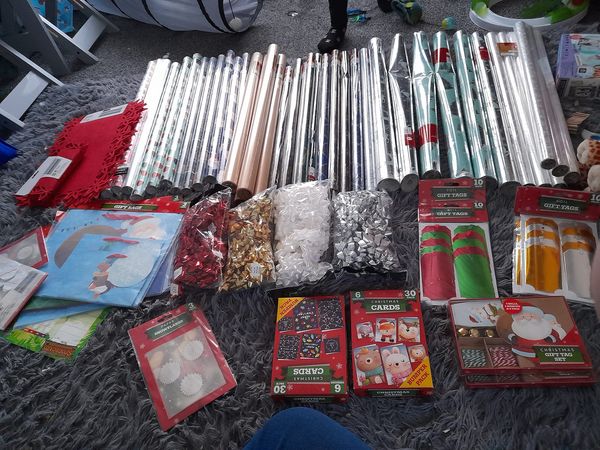 She also bought other Christmas bits from Poundland, Clinton Cards and Card Factory