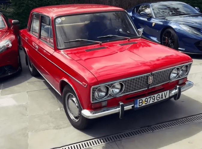 An old Lada was also seized from their luxury Romanian mansion